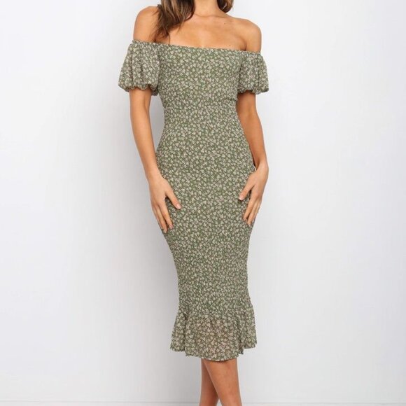 NWT Petal & Pup Rubik Dress in Green - Picture 1 of 3